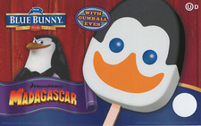 Madagascar Dream Works  Blue Bunny Ice Cream Truck Sticker  8"x 5"