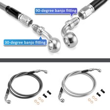 44 48 50 Extended Non-ABS Front Brake Line Ki...
