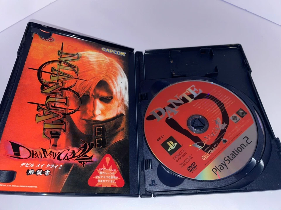 DMC2 Devil May Cry 2 - Japanese Version - Capcom Stylish Action - PS2 USED Game - Image 2 of 4