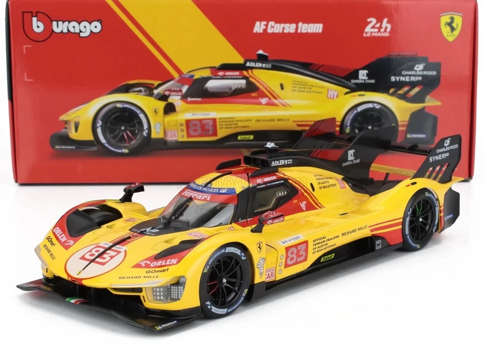 BBURAGO 1/18 - FERRARI 499P 3.0L TURBO V6 - 24H LE MANS 2024 16304-83