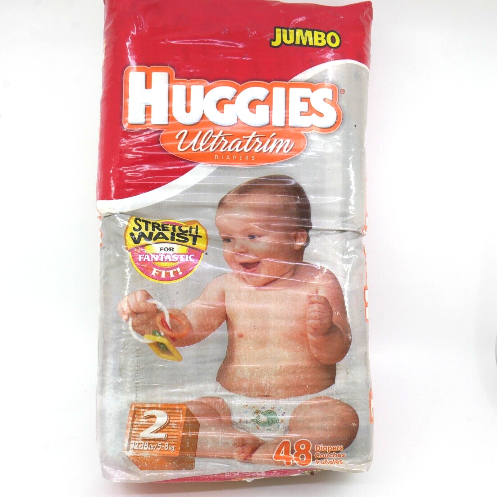 1 NOS HUGGIES vintage Ultratrim Diapers 48 size 2 2002! eBay