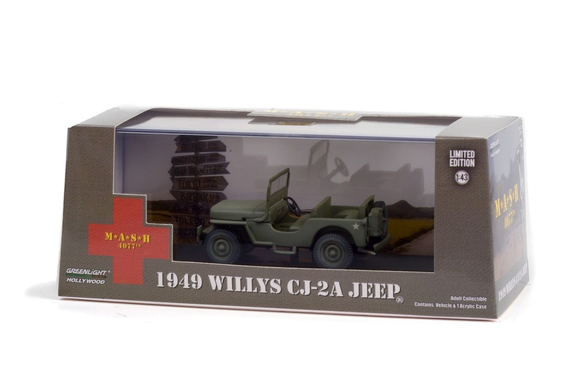 1949 WILLYS CJ-2A JEEP 1/43 scale DIECAST CAR GREENLIGHT 86592 | eBay