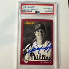 Dale Murphy Signed 1991 Studio #220 PSA Auto Authentic