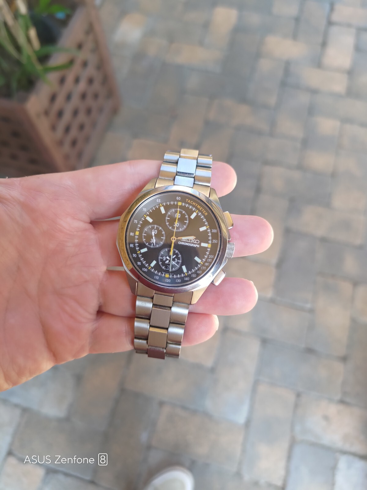 Seiko Quartz Chronograph Titanium 7t62 SBHN003 eBay