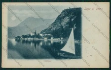 Lecco Varenna lago di Como Barca cartolina VK2111