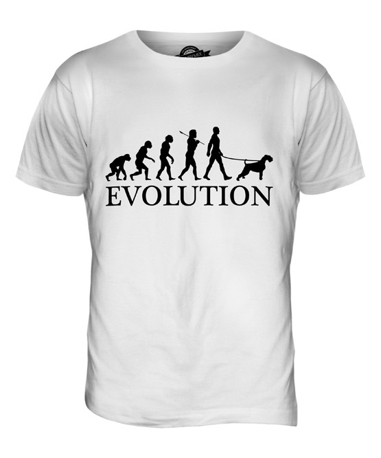 SCHNAUZER EVOLUTION OF MAN MENS T-SHIRT TEE TOP DOG LOVER GIFT WALKER WALKING
