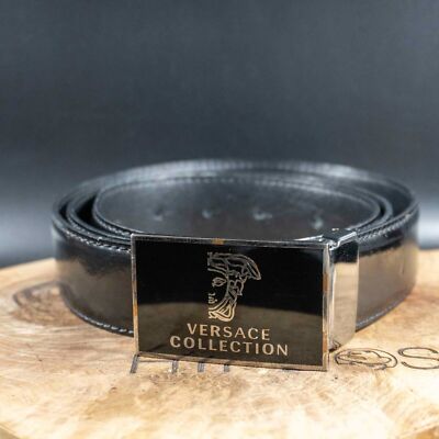 Versace Collection Mens Belt Leather Belt Jeans Belt Authentic