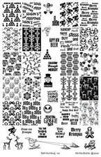HOLIDAYS PART 2 nail art stamping plates multiple brands Halloween,Thanksgiving.
