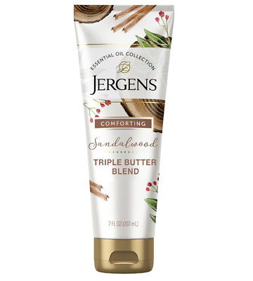 Jergens Sandalwood Body Butter Lotion, Moisturizer Infused, All Skin Types, 7 oz
