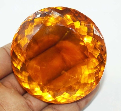 Natural Certified 850 Ct Round Cut Yellow Citrine Brazilian AAA+ Loose Gemstone - Picture 8 of 10