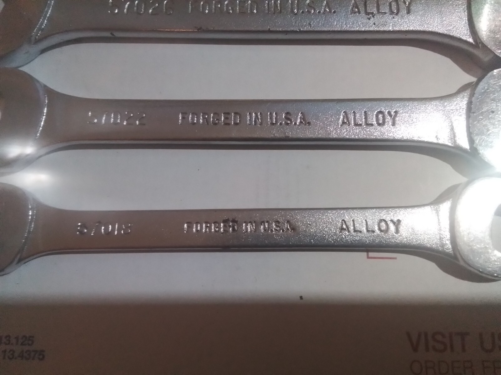 Vintage Kraeuter Open End Wrenches 4PC Standard SAE Wrench Set Made in