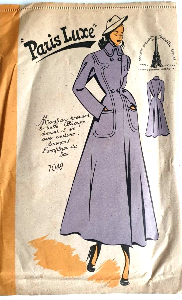 Patron De Couture Manteau Pour Fille 11-13 Ans - Patrons Elégants N°9115 - Ancien/Neuf Jamais Servi