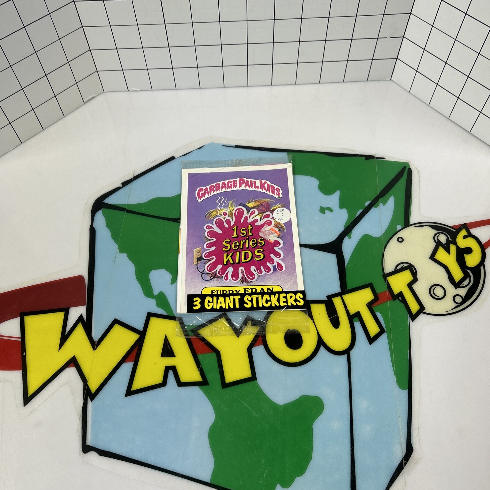 MINT Sealed 3 Pack Series 1 Garbage Pail Kids GIANT STICKERS FURRY FRAN ...