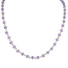 Kirks Folly Mystic Crystal 17"  Necklace    goldtone /lavender
