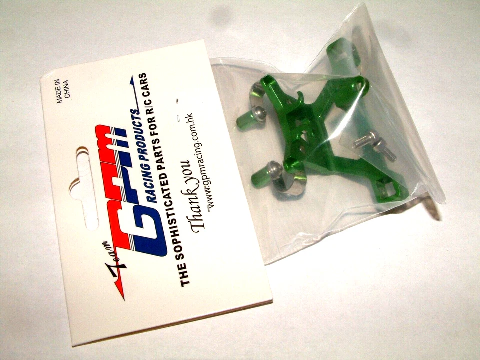 TRAXXAS MINI E-REVO GPM FRONT BODY POST MOUNT GREEN ALUMINUM ERV029-G - Image 2 of 2