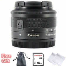 Canon EF-M 15-45mm f/3.5-6.3 IS STM Zoom Lens Kit
