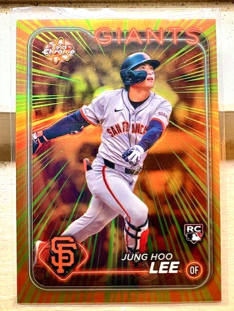 2024 Topps Chrome - Radiating Rookies Jung-Hoo Lee #RR-17 (RC) - SF Giants