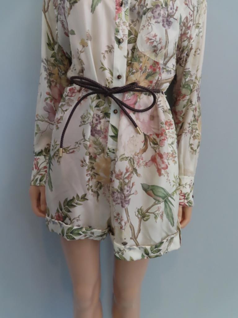 オールインワン・サロペット Zimmermann Crush Embroidred Playsuit ZIMMERMANN Crush Embroidered Playsuit | White | FARFETCH