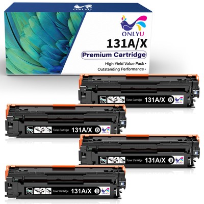 4pk 131A 131X Black Toner Cartridge Set Pro 200 For HP Laserjet M251n M276