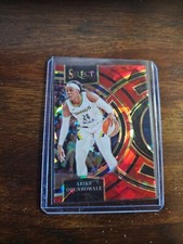 2024 Select WNBA Premier Red Cracked Ice Pirzm SP #155 Arike Ogunbowale Wings