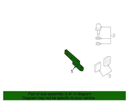 Soporte de remolque original Ford 2L3Z19A282AA Foto 2 de 2