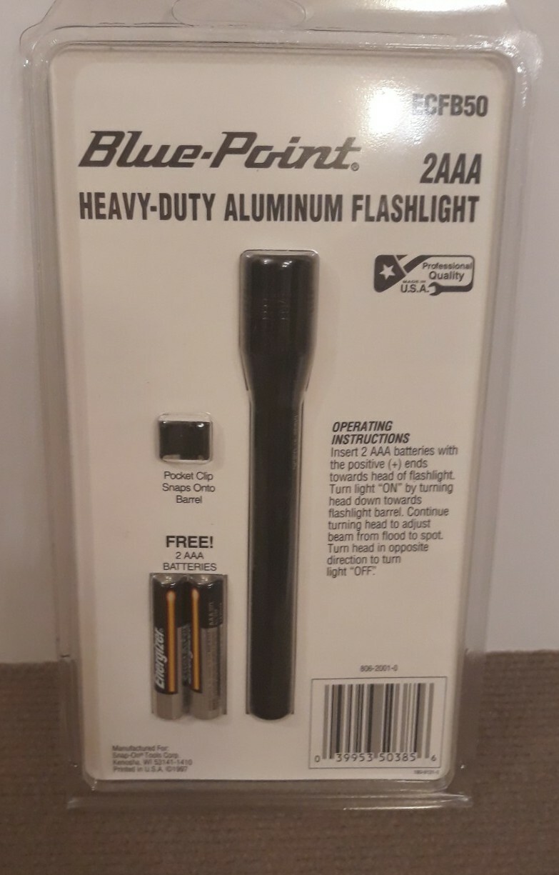Blue Point HeavyDuty Aluminum Flashlight Pen Light eBay