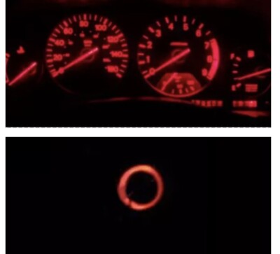Red Cluster/ Key Ring LED Bulb kit For Nissan 300zx Z32 Turbo NA