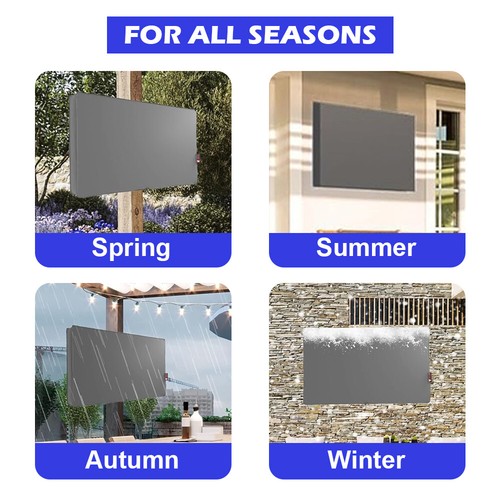 Cubierta de TV Exterior para Pantallas Planas Protector de Televisión Impermeable 30-65 pulgadas - Imagen 8 de 11