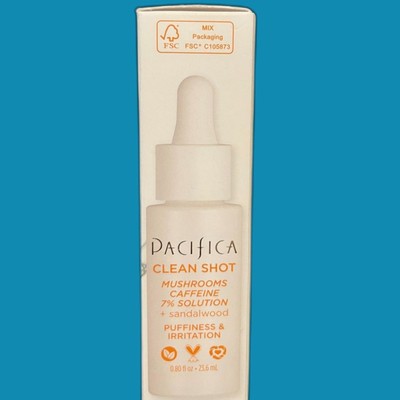 Pacifica Clean Shot Mushroom Caffeine &Sandalwood .80 fl. oz,