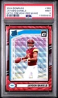 2024 PANINI DONRUSS OPTIC PREVIEW-RED WAVE #389 JAYDEN DANIELS ROOKIE RC PSA 9