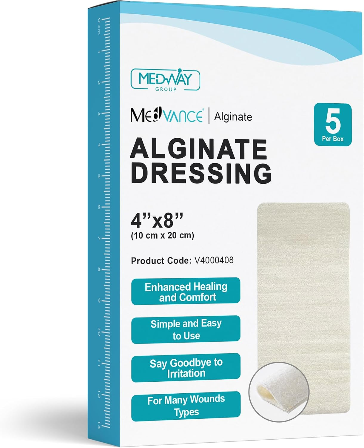 Calcium Alginate Sterile Dressings Absorbent, 4
