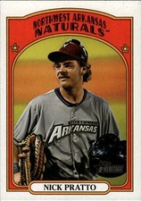 2021 Topps Heritage Minor League #140 Nick Pratto Northwest Arkansas Naturals