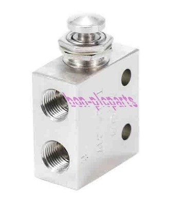 1/8''PT 2 Position 3 Way Mechanical Push button Air Pneumatic Valve TAC2-31P NEW