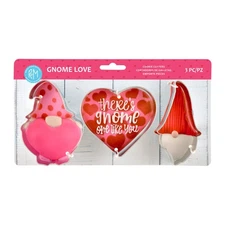 R&M International 5143 Valentine's Day Gnomes and Heart Cookie Cutters, 3-Piece