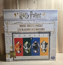 Harry Potter Puzzle 300 Piece  House Crests 24in x 18in, Fun Family Activity New