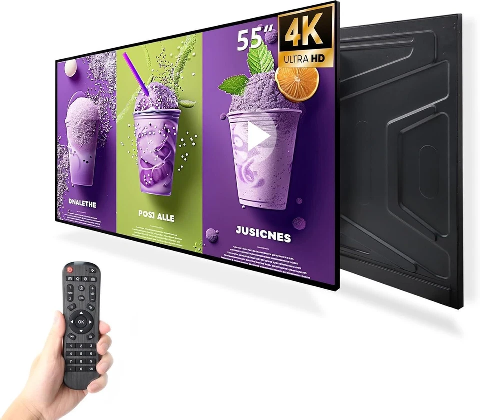 Tablero de menú electrónico comercial de 55" pantalla de señalización digital quiosco digital de hotel Foto 3 de 4