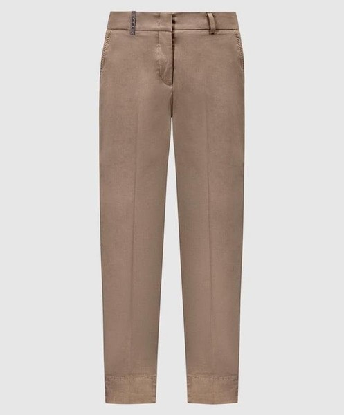 Women Peserico Trousers Beige Cotton 40 / L / 48 #C7RM