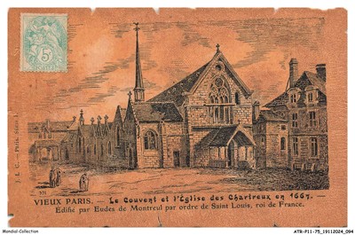 ATRP11-0927-75 - Altes PARIS - Das Kloster und die Kartäuserkirche 1667
