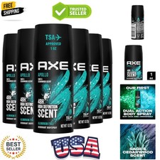 Men Travel Deodorant, Aluminum-Free, Bodyspray, Apollo 6-Pack   48H Anti-Swea...