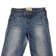 Abercrombie Kids Slim Fit Jeans Size 16 Slim Medium Wash Blue Denim Pants