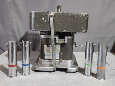 Klopp CM Manual Coin Counter w/ Quarter Dime Nickel & Penny Bagging Tubes (READ)