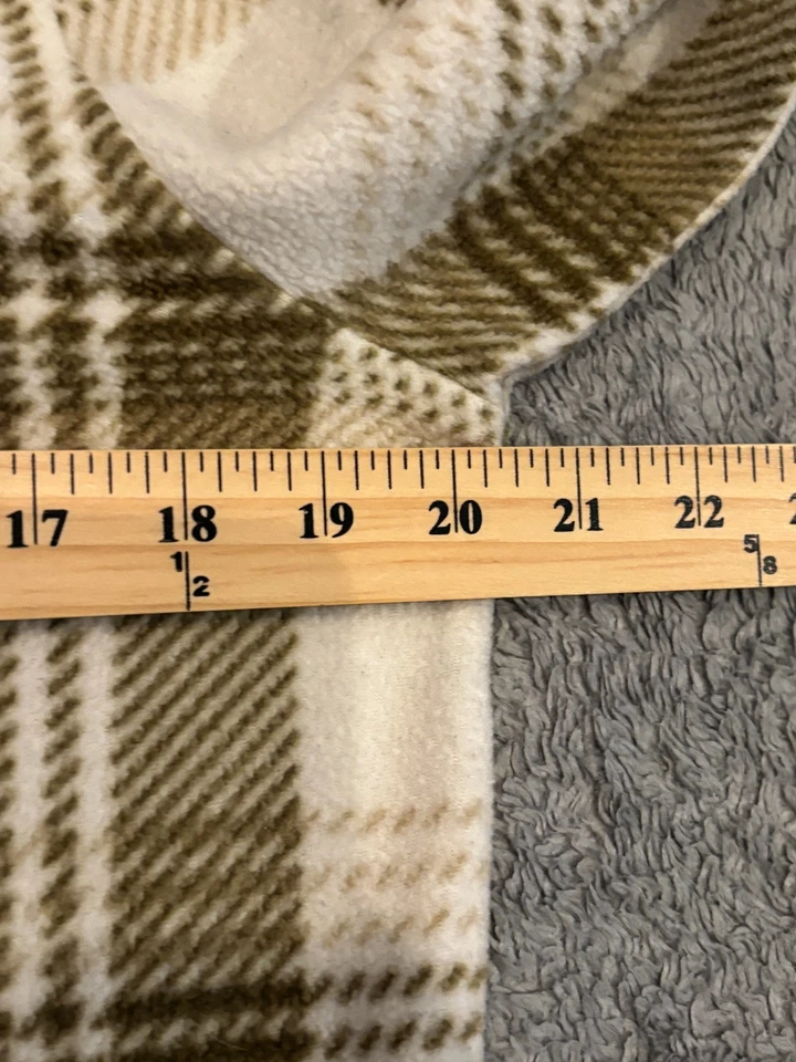 Sudadera con Capucha O'Neill Media Cremallera Polar Para Mujer Pequeña Beige Bolsillos a Cuadros Surfista Informal Foto 3 de 4