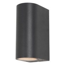 Zinc Antar Up/Down Wall Light Black