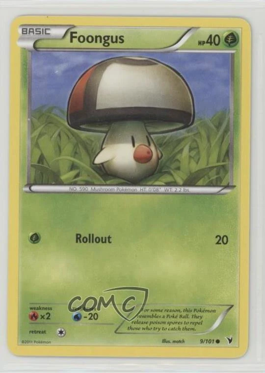 2011 Pokemon Black & White - Noble Victories Foongus #9 0f6w
