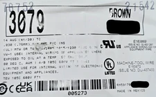 Alpha Wire 3079 #14awg Premium Tinned Copper Hook-Up/Lead Wire 600V Brown /25ft