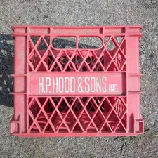 Vintage H P Hood & Sons Lynnfield MA Milk Crate