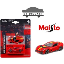 MAISTO SPEED ICONS FERRARI 812 COMPETIZION 1/64 DIECAST MODEL CAR RED 15709