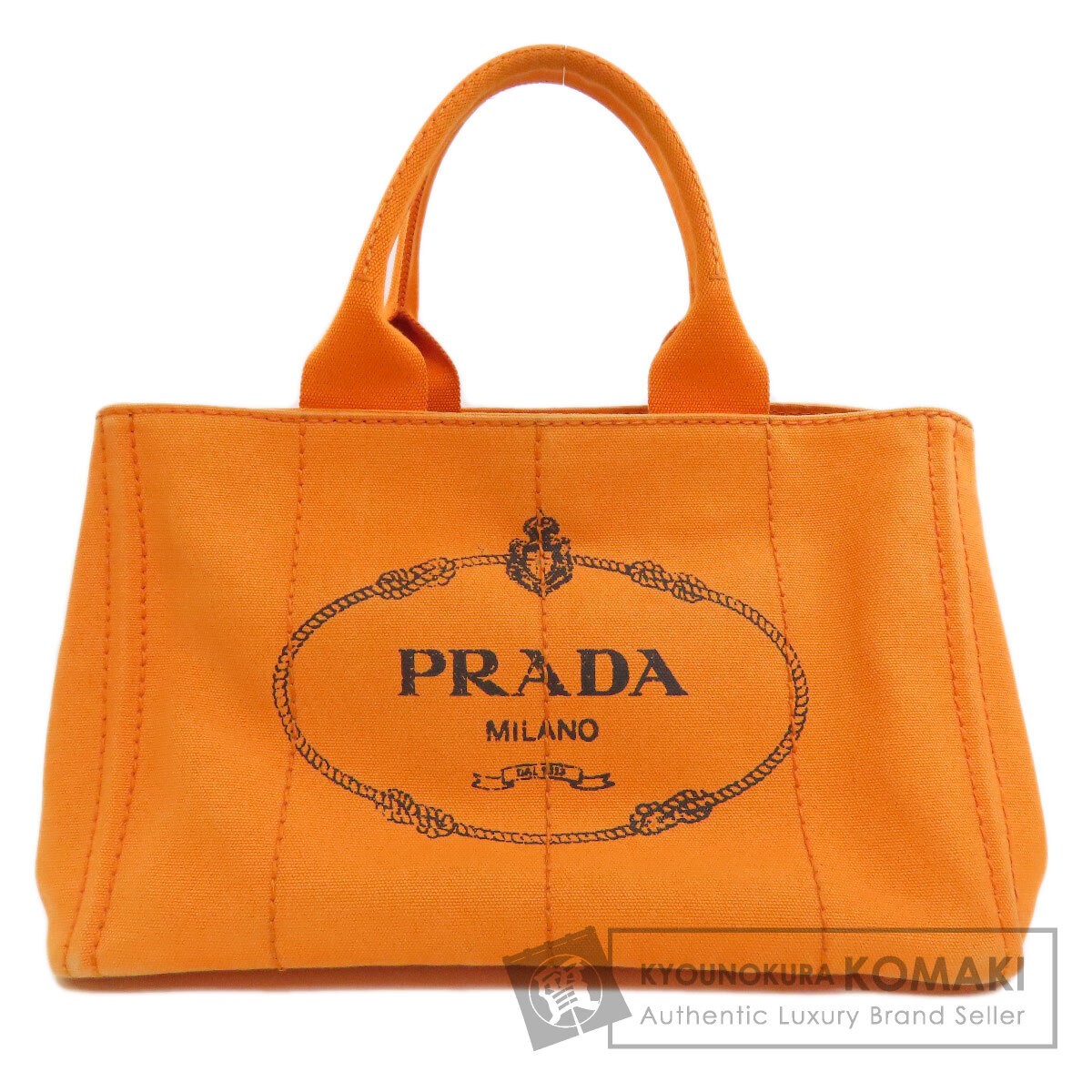 PRADA Canapa Handbag Canvas Ladies Used from japan