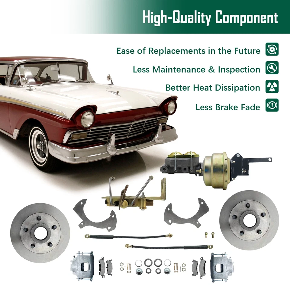 For 1957-72 Ford Full Size & Galaxie Front Power Disc Brake Conversion Kit Valve - Image 2 of 4