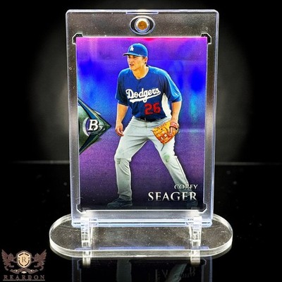 COREY SEAGER RARE PROSPECT ROOKIE CARD RC PURPLE REFRACTOR DODGERS STAR SSP LOOK